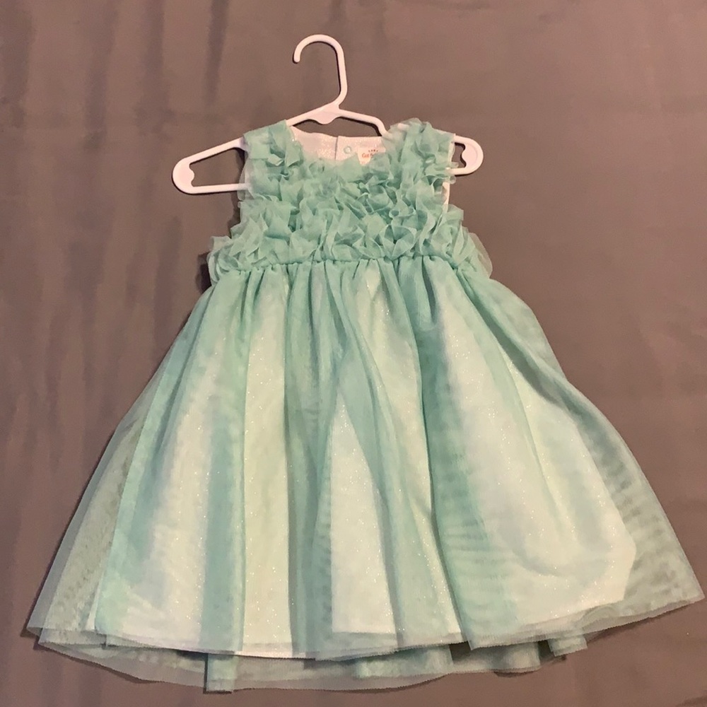 Mint toddler party dress
